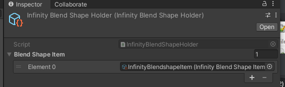 InfinityBlendshape Holder